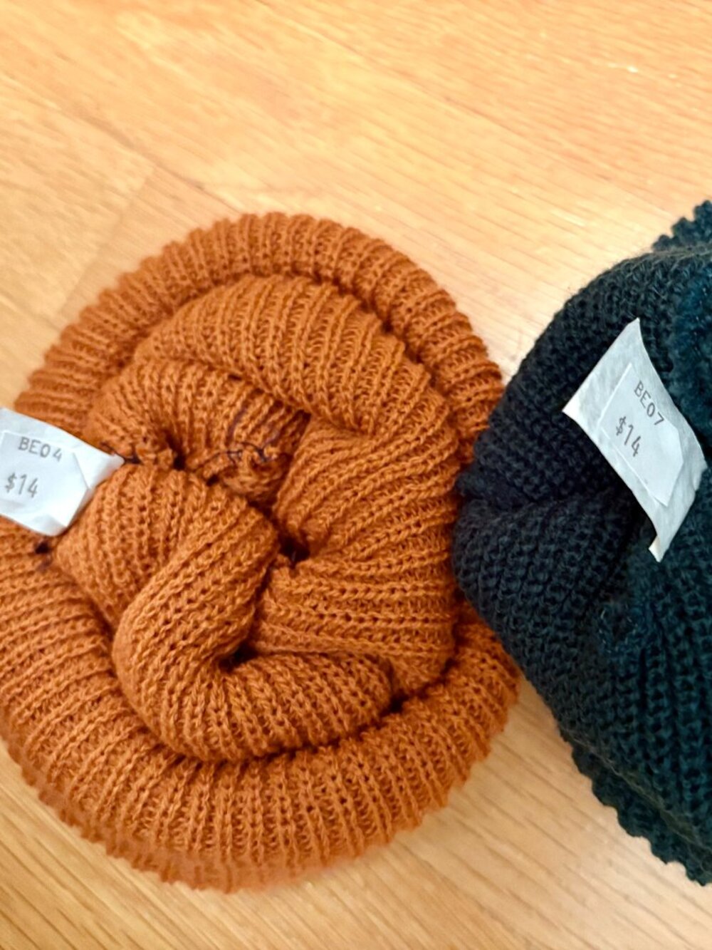 (2) Two Rib Knit Beanies - Picture 6 of 8